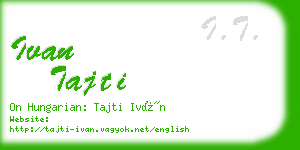 ivan tajti business card